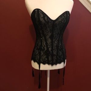 Shirley of Hollywood rhinestone lace corset